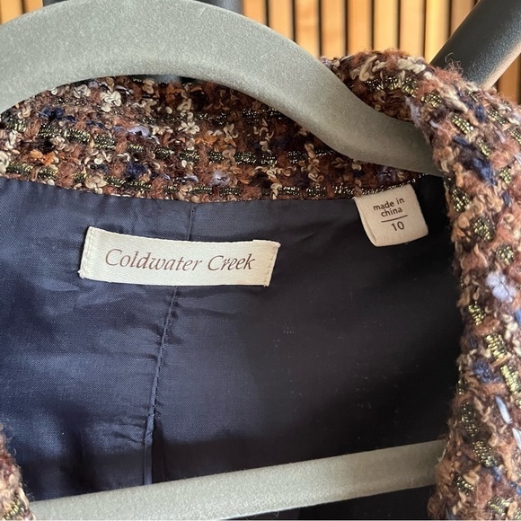 Women’s Coldwater Creek Tweed Blazer - Size 10, Excellent Condition - Picture 5 of 8